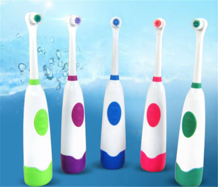 4 kleuren zachte haren Kid Rotary elektrische tandenborstel